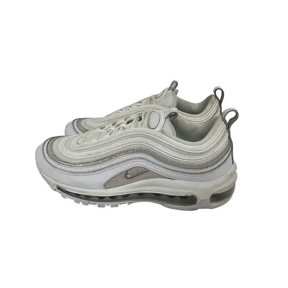 Nike Sleek White Chrome Air Max 97 Sneaker Size 8 Womens